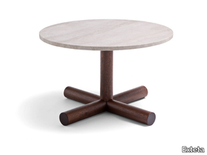 HELIX - Mahogany garden side table _ Exteta