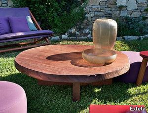 INDIVIDUAL - Round mahogany coffee table _ Exteta