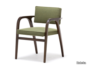 SEDIA 1938 - Upholstered fabric chair with armrests _ Exteta