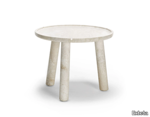 STONE ROUND - Round Ostuni stone coffee table _ Exteta