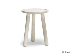 STONE ROUND - Round Ostuni stone high side table _ Exteta