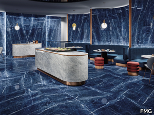 BRAZILIAN BLUE - Porcelain stoneware wall/floor tiles with marble effect _ FMG