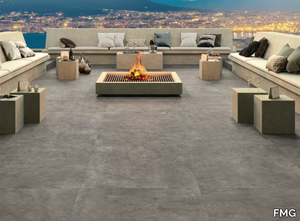 LIMESTONE ASH - Porcelain stoneware wall/floor tiles with stone effect _ FMG