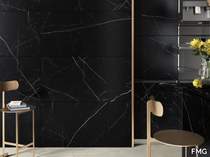 SELECT - BLACK MARQUINIA - Porcelain stoneware wall/floor tiles with marble effect _ FMG