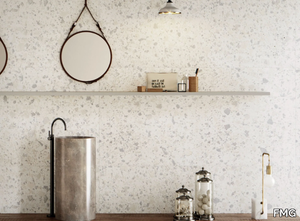 VENICE ZINC - Porcelain stoneware wall/floor tiles terrazzo effect _ FMG