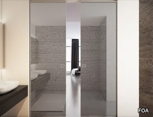 TUTTOVETRO LIGHT - Glass internal pocket sliding door _ FOA