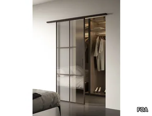 FACTORY TV3 - Glass sliding door with mini rail _ FOA