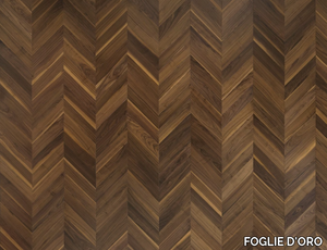 CHEVRON 45° FLOOR CA' FOSCOLO - Walnut flooring _ FOGLIE D'ORO