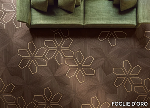 DESIGN PANELS AZALEA - Inlaid wooden parquet _ FOGLIE D'ORO