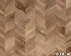 DESIGN PANELS PETALI - Walnut flooring _ FOGLIE D'ORO