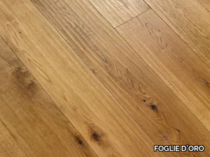 ENGINEERED WOOD PLANKS FLOOR CA' MURA - 3 layers Hand scraped oak parquet _ FOGLIE D'ORO