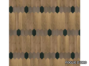 SPECIAL PANEL MATITA INSTALLATION 160 - Inlaid 3 layers wooden parquet _ FOGLIE D'ORO