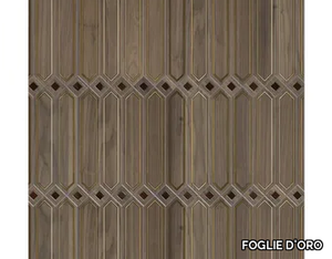 SPECIAL PANEL MATITA INSTALLATION 120 - Inlaid 3 layers wooden parquet _ FOGLIE D'ORO