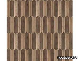 SPECIAL PANEL MATITA INSTALLATION 260 - Indoor wooden wall/floor tiles _ FOGLIE D'ORO