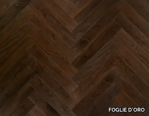 HERRINGBONE 90° FLOOR CA' DA PONTE - Walnut flooring _ FOGLIE D'ORO