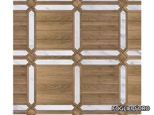 SPECIAL PANEL MATITA INSTALLATION 132 - Inlaid wooden parquet _ FOGLIE D'ORO