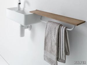 MINI BAULETTO - Rectangular wall-mounted Ceramilux® handrinse basin _ FALPER