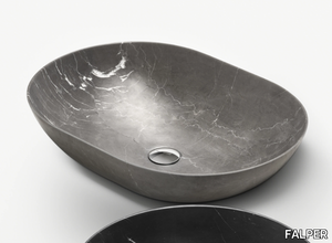 CIOTOLA 60 - Countertop oval marble washbasin _ FALPER