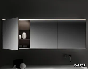 SHAPE DZ - ZL - Mirror with cabinet with integrated lighting _ FALPER