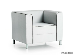 AT LOUNGE - Upholstered armchair with armrests _ FANTONI