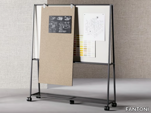 ATELIER - Metal office whiteboard with castors _ FANTONI