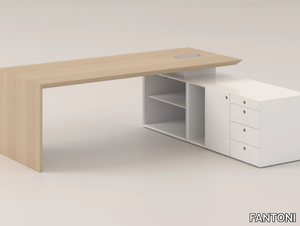 MULTIPLICEO - Rectangular executive desk with cable management _ FANTONI