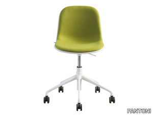 MÁNI - Chair with castors with 5-spoke base _ FANTONI