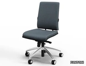 ZERO7 ELEGANT - Height-adjustable fabric office chair with castors with 5-Spoke base _ FANTONI