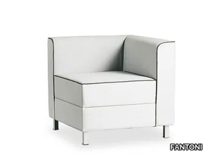 AT LOUNGE - Corner upholstered armchair _ FANTONI