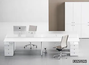 FRAMEWORK 2.0 - EXTRALONG - Rectangular workstation desk _ FANTONI