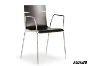 NICK HOSPITALITY - Reception chair with armrests _ FANTONI