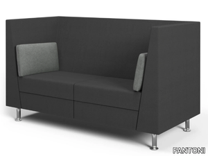 NAXOS ACOUSTIC - 2 seater high-back fabric sofa _ FANTONI