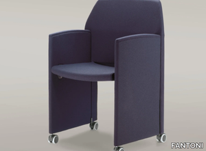 PAPILLON - Folding fabric training chair with armrests _ FANTONI