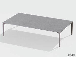 ALLSIZE - Low aluminium garden side table _ FAST