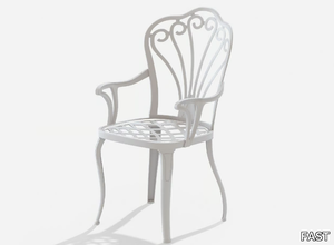 ARMONIA - Aluminium garden chair with armrests _ FAST