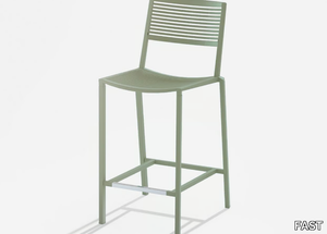 EASY - Aluminium stool with footrest _ FAST