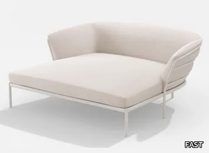 RIA SOFT - Daybed in painted aluminium with removable cushions and covers _ FAST