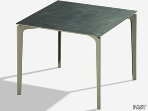 ALLSIZE - Square porcelain stoneware garden table _ FAST