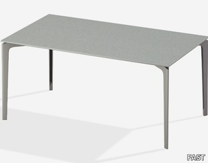 ALLSIZE - Rectangular aluminium garden table _ FAST