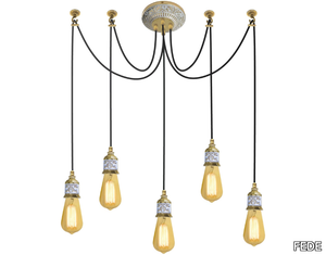 GENOVA I - Brass pendant lamp _ FEDE