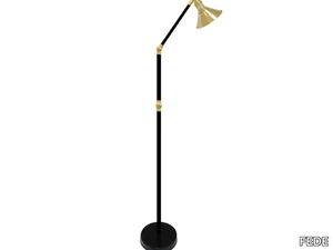 MARSALA - Adjustable brass floor lamp _ FEDE