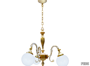 MILAZZO II - Brass pendant lamp _ FEDE