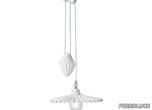 L'AQUILA - Adjustable ceramic pendant lamp _ FERROLUCE