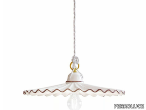 L'AQUILA - Ceramic pendant lamp _ FERROLUCE