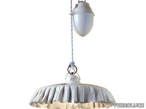 MODENA - Adjustable ceramic pendant lamp _ FERROLUCE