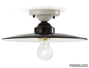 B&W - Ceramic ceiling light _ FERROLUCE