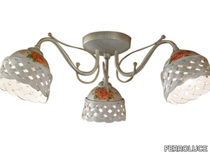 VERONA - Ceramic ceiling lamp with fixed arm _ FERROLUCE