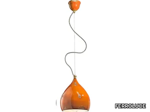 VINTAGE - Ceramic pendant lamp _ FERROLUCE