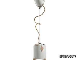 VINTAGE - Ceramic pendant lamp _ FERROLUCE