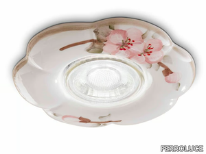 PESCARA - Recessed round ceramic spotlight _ FERROLUCE